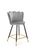 CentrMebel | Барный стул H106 (серый/черный/золотой) 1