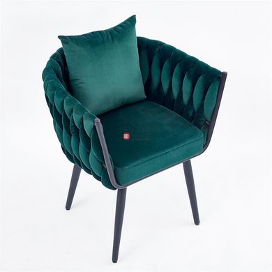 CentrMebel | Крісло для відпочинку AVATAR 2 (темно-зелений/чорний) 4