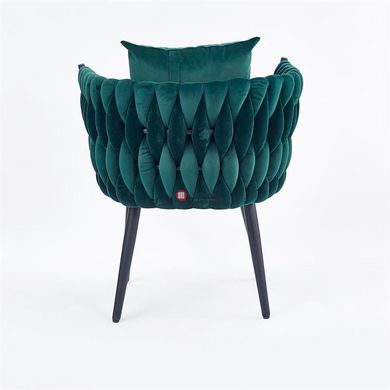 CentrMebel | Крісло для відпочинку AVATAR 2 (темно-зелений/чорний) 5