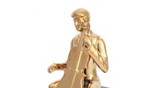 CentrMebel | Скульптура Violin Player Gold (золотий) 1
