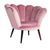 CentrMebel | Крісло MAGNOLIA 1 VELVET, античний рожевий / венге 1