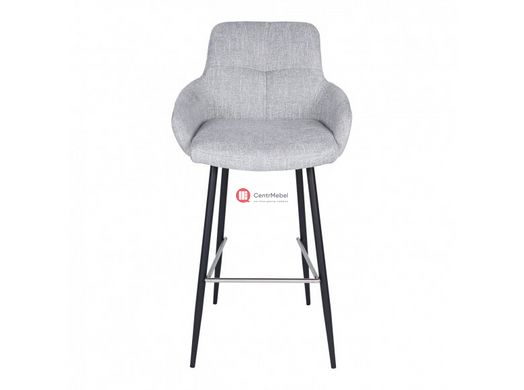 CentrMebel | Барний стілець OLIVA (світло-сірий) 2