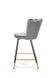CentrMebel | Барный стул H106 (серый/черный/золотой) 8