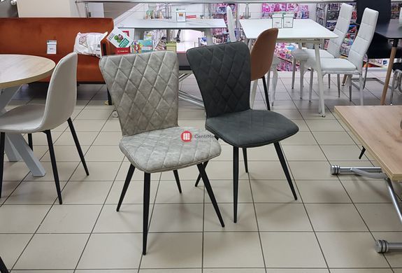 CentrMebel | Стілець обідній кухонний тканина темно-сірий DC 9550 KD 3