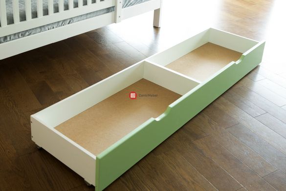CentrMebel | Кровать дом "Викки New +" белый с ящиком и защитной перегородкой 5