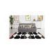 CentrMebel | Килим Broadway 500 Black/White/Red 160х230 (чорний; білий; червоний) 4