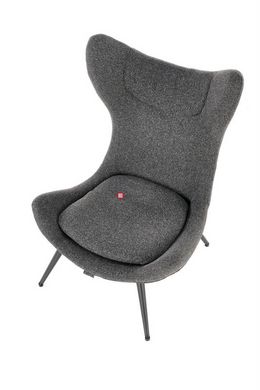 CentrMebel | Кресло для отдыха ATLANTIS (антрацит/черный) 6
