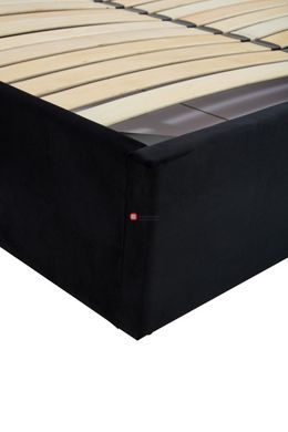 CentrMebel | Ліжко двоспальне з підйомним механізмом PALAZZO 160x200 (чорний) 6