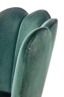 CentrMebel | Барний стілець H106 (темно -зелений/чорний/золото) 8
