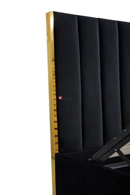 CentrMebel | Кровать двухспальная с подъемным механизмом PALAZZO 160x200 (черный) 4