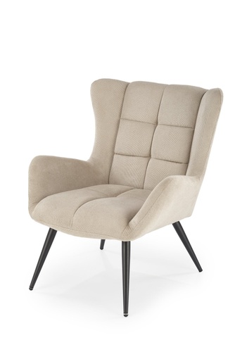 CentrMebel | Крісло для відпочинку в тканині BYRON (бежевий) 1