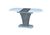 CentrMebel | Стол обеденный прямоугольный раскладной из ЛДСП SHERIDAN 110(145)X69 (белый) 1