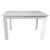 CentrMebel | Стіл обідній прямокутний розкладний керамічний Vermont Staturario White 120(170)х80 (білий мармур) 1