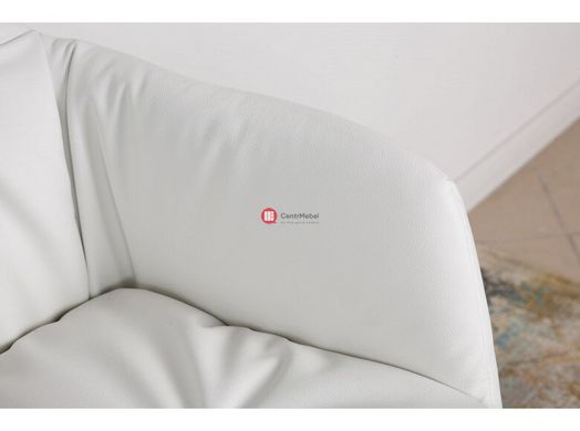 CentrMebel | Кресло - банкетка LEON (белый) 4