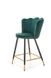 CentrMebel | Барний стілець H106 (темно -зелений/чорний/золото) 9