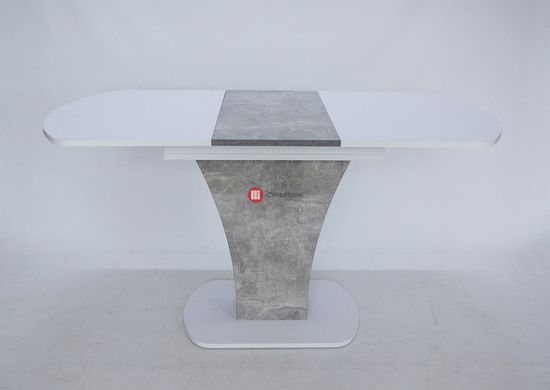 CentrMebel | Стол обеденный прямоугольный раскладной из ЛДСП SHERIDAN 110(145)X69 (белый) 3