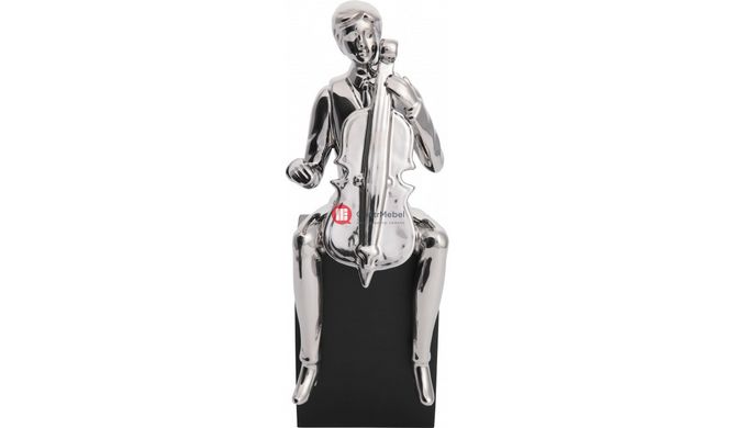CentrMebel | Скульптура Violin Player Silver(серебряный) 2