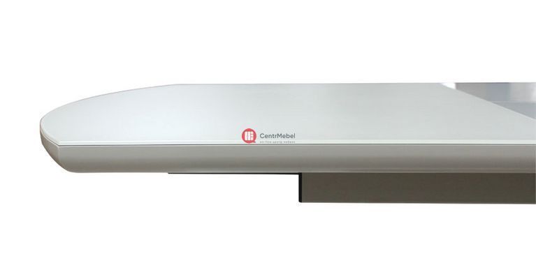 CentrMebel | Стіл обідній розкладний скляний з МДФ шампань сатин DAOSUN DT 8103 2