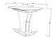 CentrMebel | Стол обеденный прямоугольный раскладной из ЛДСП SHERIDAN 110(145)X69 (белый) 6