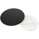 CentrMebel | Комплект журнальных столов круглых керамических FLORIDA B (белый мрамор / черный мрамор) 5