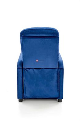 CentrMebel | Кресло для отдыха FELIPE 2 раскладное (темно-синий/венге) 5