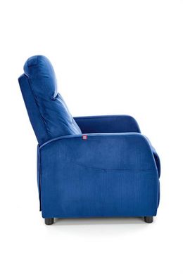 CentrMebel | Кресло для отдыха FELIPE 2 раскладное (темно-синий/венге) 4