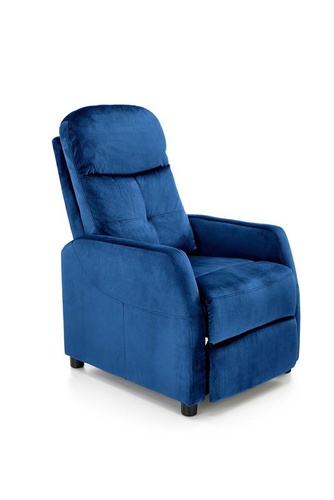 CentrMebel | Кресло для отдыха FELIPE 2 раскладное (темно-синий/венге) 1
