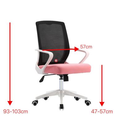 CentrMebel | Кресло офисное для персонала DIXY (розовый) 2