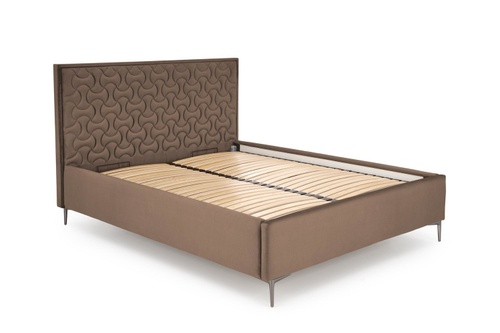CentrMebel | Кровать двухспальная с подъемным механизмом MODULO 160x200 (бежевый) 1