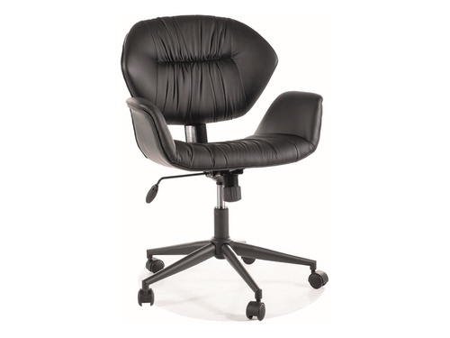 CentrMebel | Кресло офисное оборотное Q-214 экокожа Черный 1