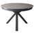 CentrMebel | Стол обеденный круглый раскладной керамический Planeta Macedonian Black 110(145)х110 (серый) 1