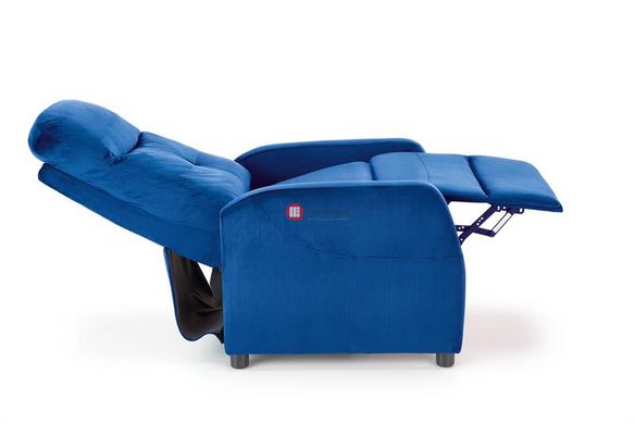 CentrMebel | Кресло для отдыха FELIPE 2 раскладное (темно-синий/венге) 2