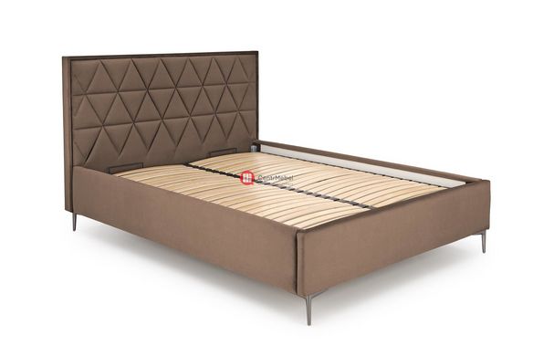 CentrMebel | Ліжко двоспальне з підйомним механізмом MODULO 160x200 (бежевий) 5
