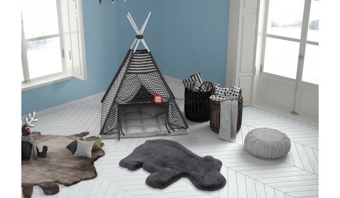CentrMebel | Килим Lovely Kids Hippo Antracite 55x90 2