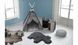 CentrMebel | Килим Lovely Kids Hippo Antracite 55x90 4