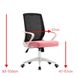 CentrMebel | Крісло офісне для персоналу DIXY (рожевий) 2