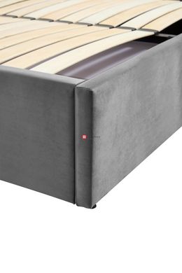 CentrMebel | Ліжко двоспальне з підйомним механізмом PALAZZO 160x200 (сірий) 5