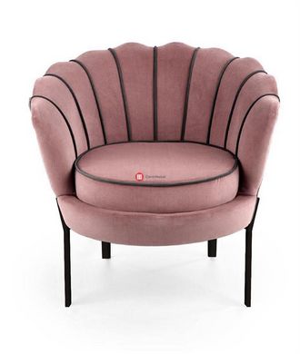 CentrMebel | Крісло для відпочинку ANGELO (рожевий/чорний) 3