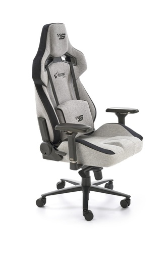 CentrMebel | Кресло геймерское в ткани ALISTER (серый) 1