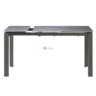 CentrMebel | Bright Grey Marble Стіл обідній керамічний 102-142 см (сірий) 3