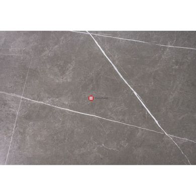 CentrMebel | Bright Grey Marble Стіл обідній керамічний 102-142 см (сірий) 6
