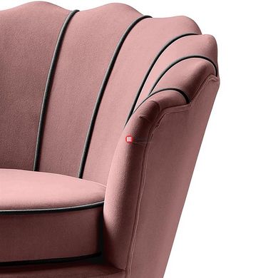 CentrMebel | Крісло для відпочинку ANGELO (рожевий/чорний) 4