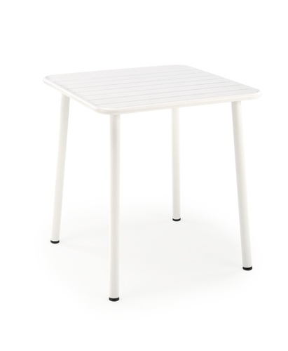 CentrMebel | Стол обеденный нераскладной квадратный металлический BOSCO 70х70 (белый) 1