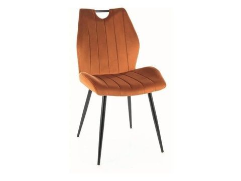 CentrMebel | Стілець обідній велюровий ARCO VELVET (кориця) 1