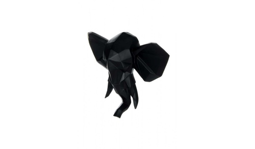 CentrMebel | Скульптура настінна Elephant K110 Black (чорний) 1