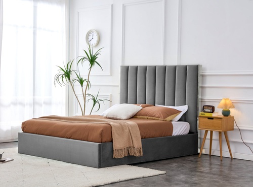 CentrMebel | Кровать двухспальная с подъемным механизмом PALAZZO 160x200 (серый) 1
