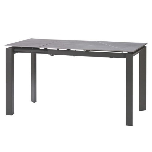 CentrMebel | Bright Grey Marble Стіл обідній керамічний 102-142 см (сірий) 1