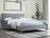 CentrMebel | Ліжко двоспальне AZURRO VELVET 160х200 (світло-сірий) 1
