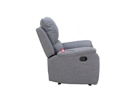 CentrMebel | Кресло реклайнер в ткани SPENCER 1 BJORN 13(серый) 2