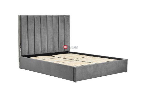 CentrMebel | Кровать двухспальная с подъемным механизмом PALAZZO 160x200 (серый) 3
